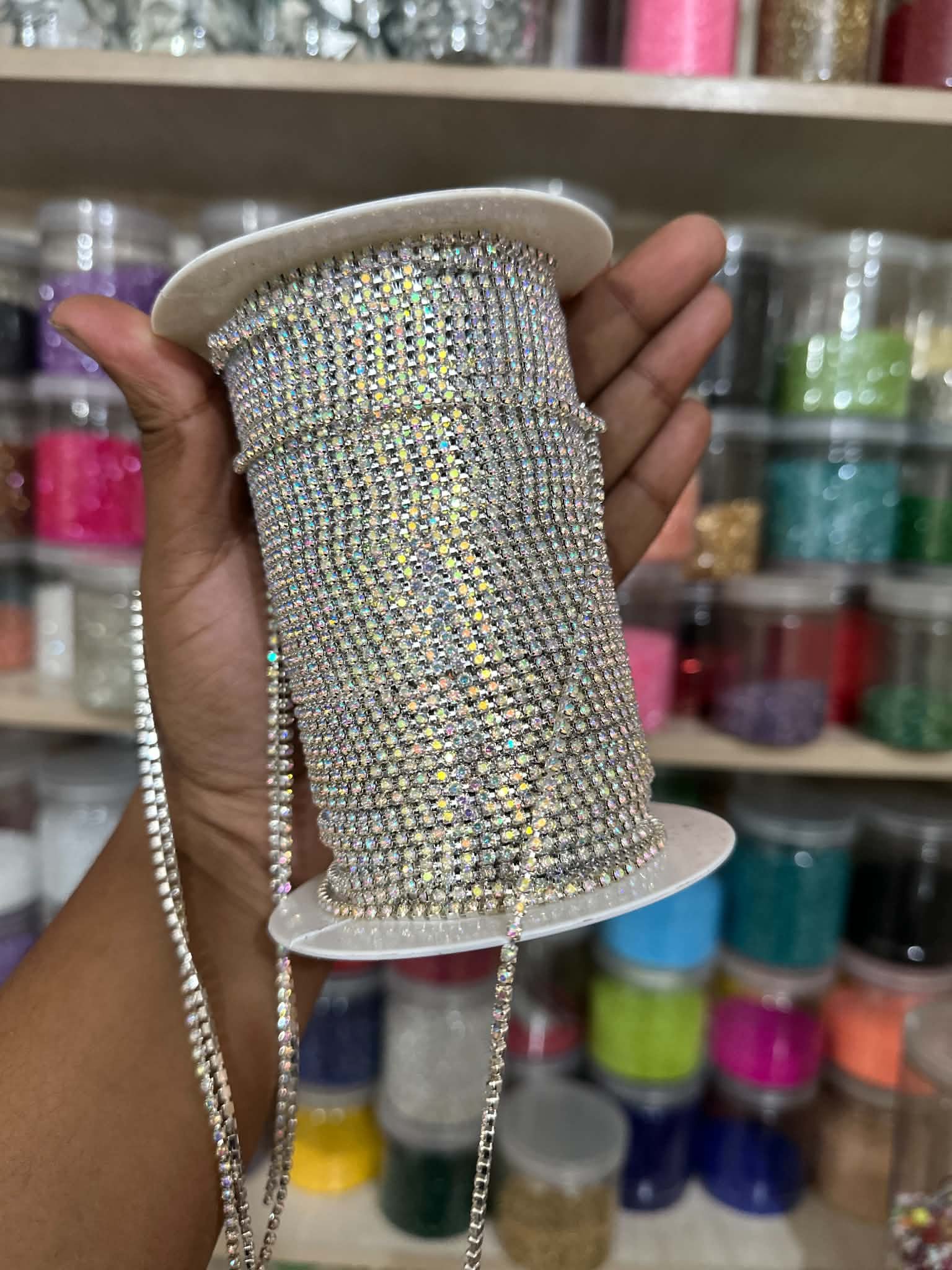 Stone Chain White Multi