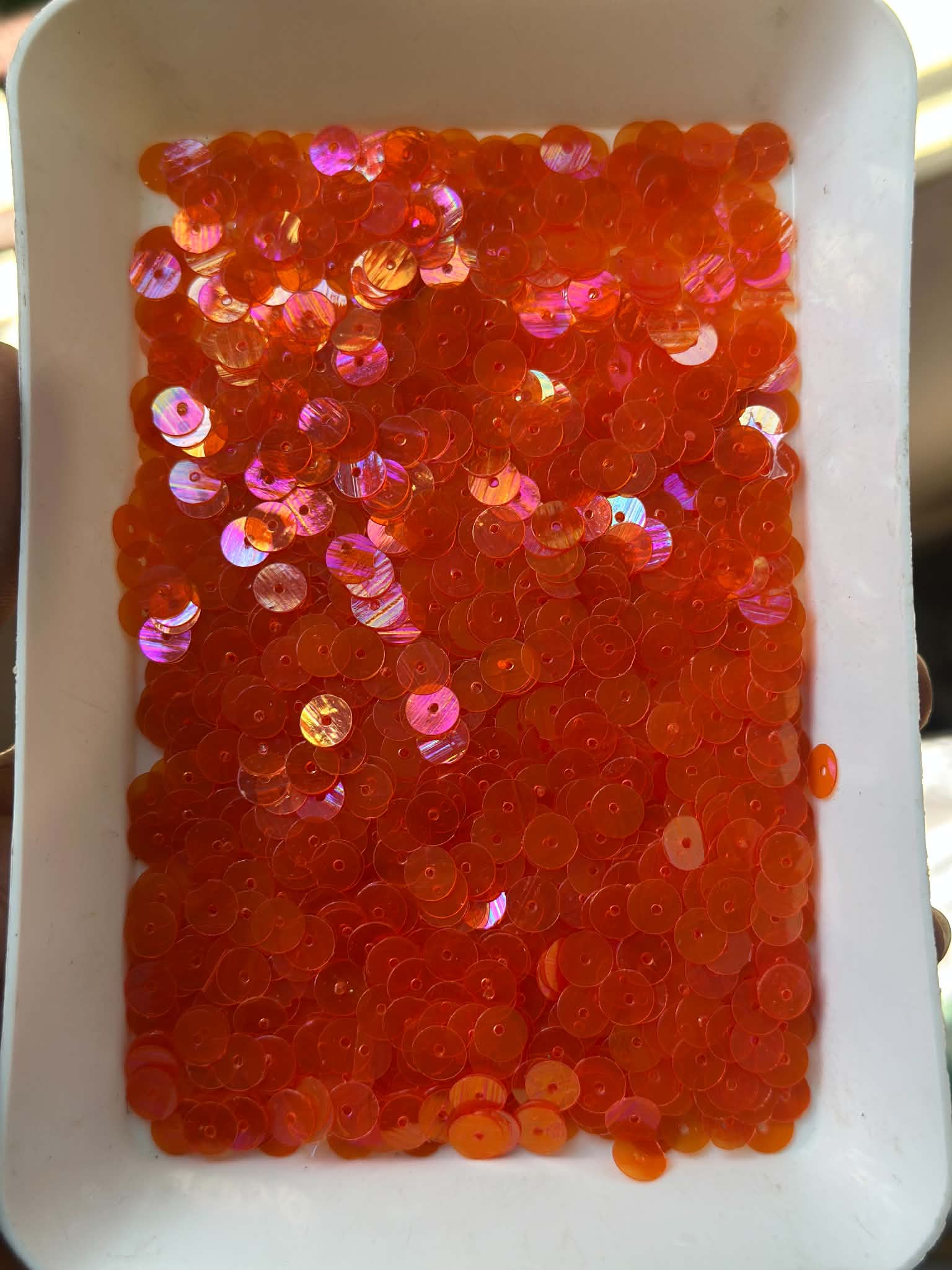 Transparent orange chumki