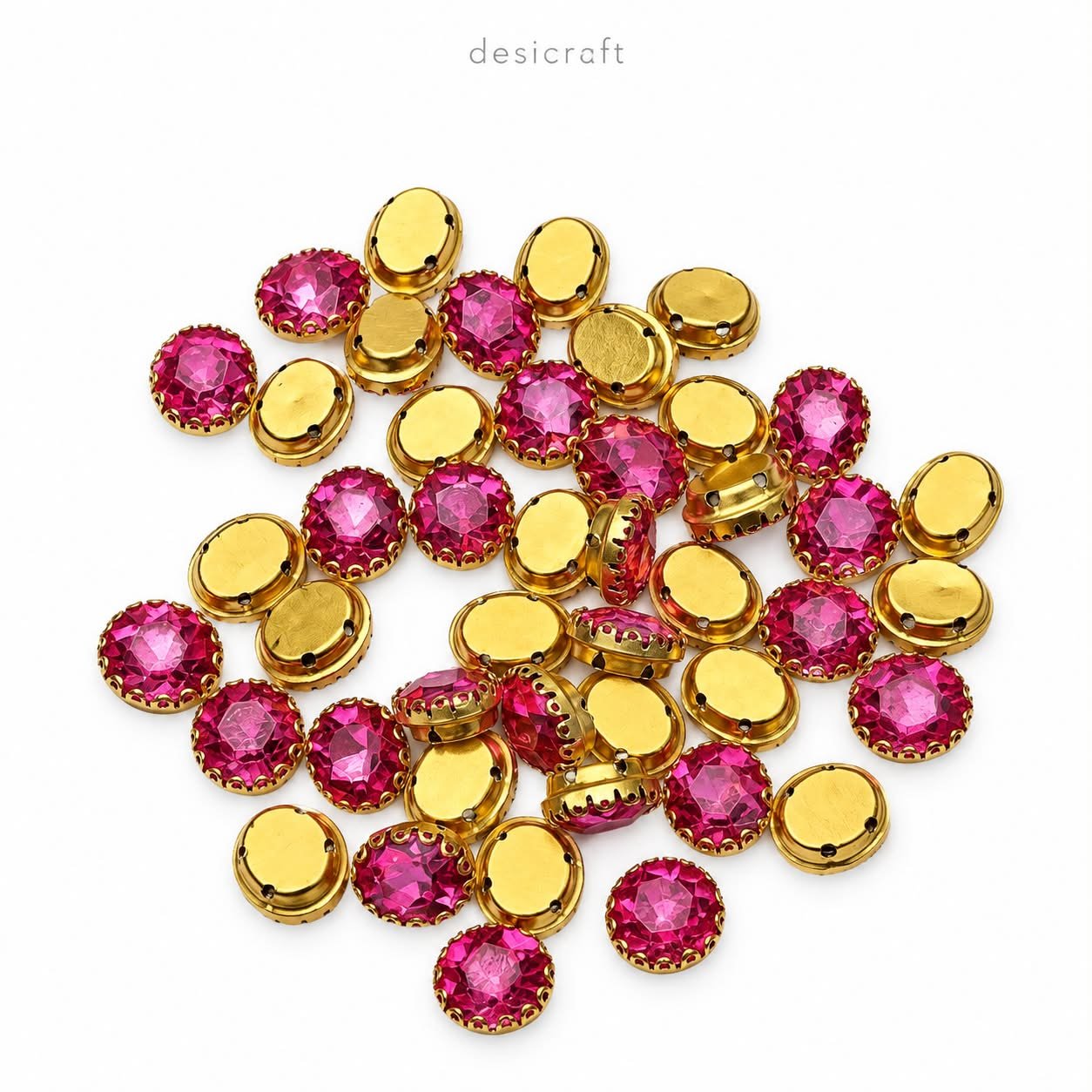 Oval Shape Stone-pink