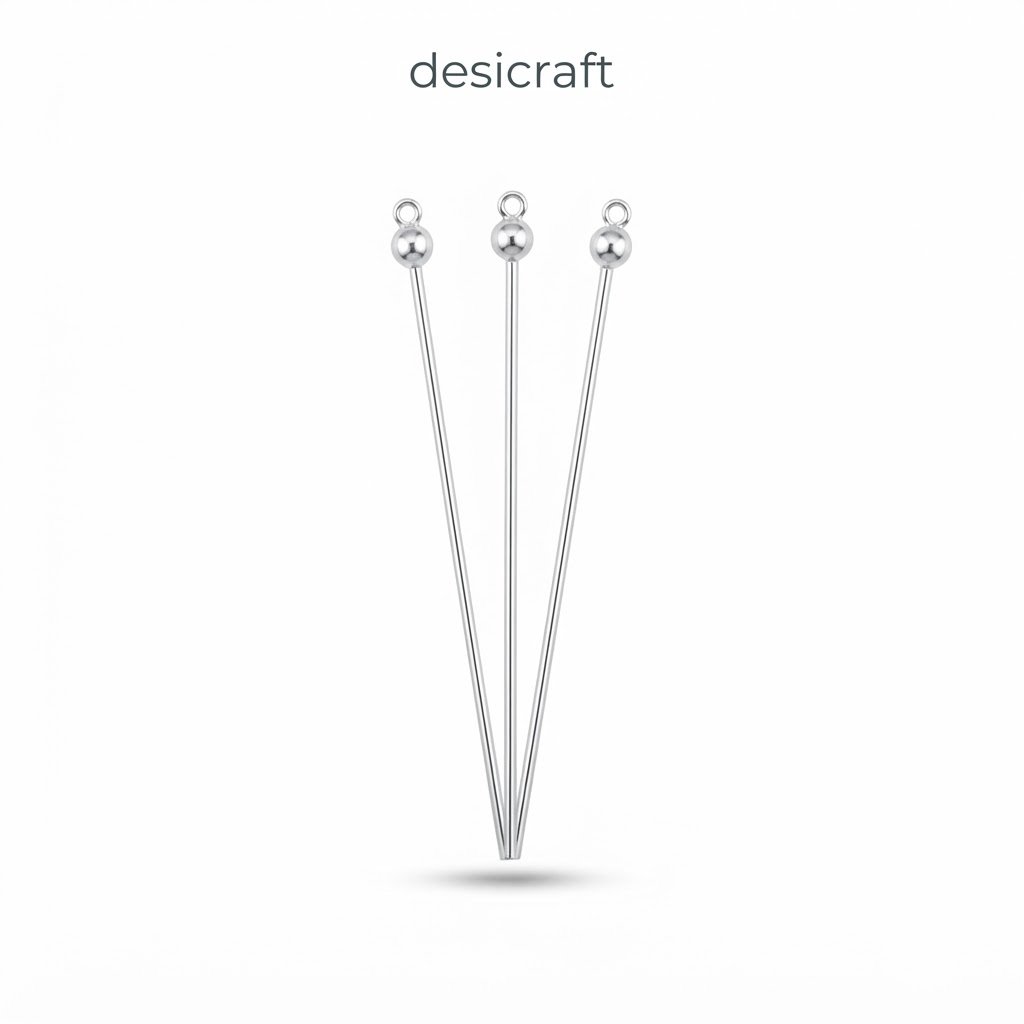 Hair pin silver