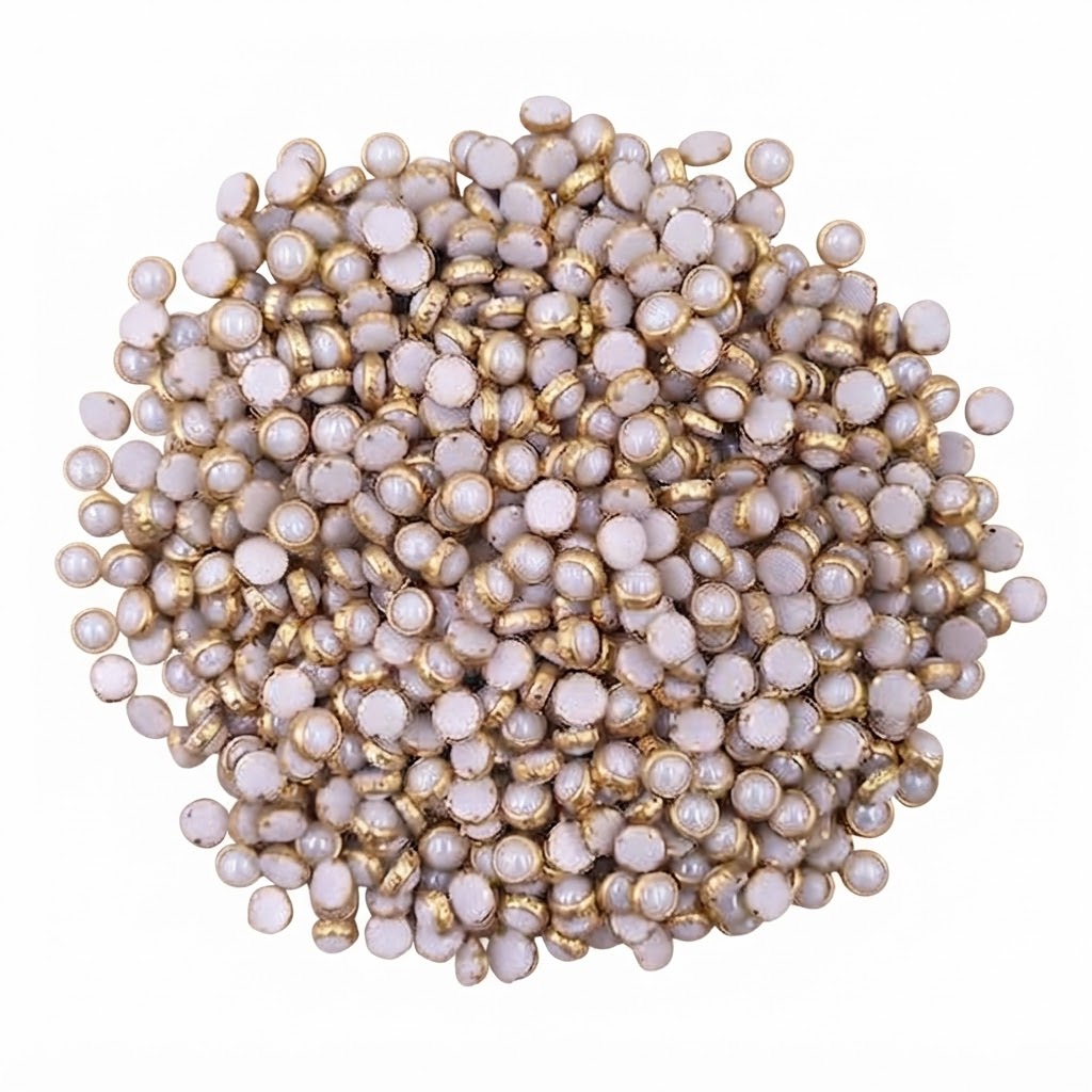 White Pearl Kundan