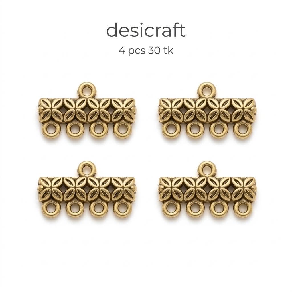 4 hole golden connector 4 pcs