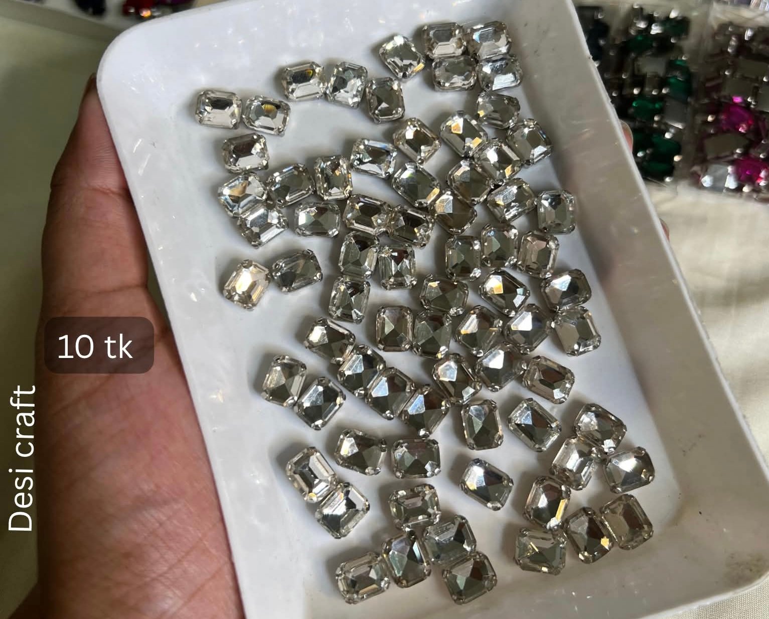 Stone white 5 pcs