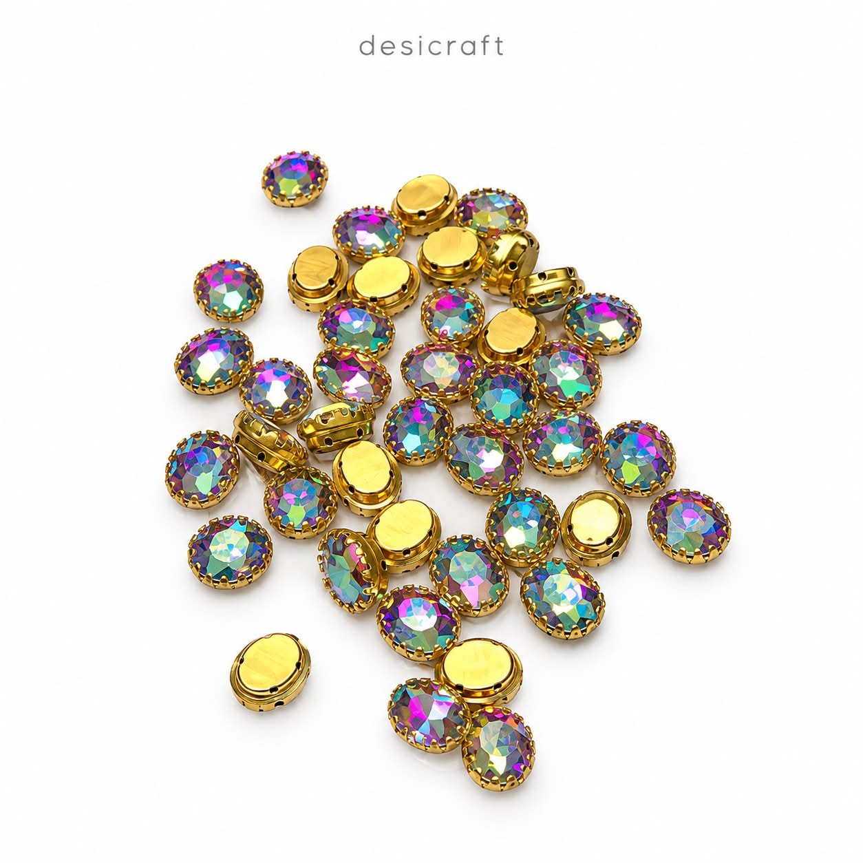 Oval Shape Stone-Multi Shine