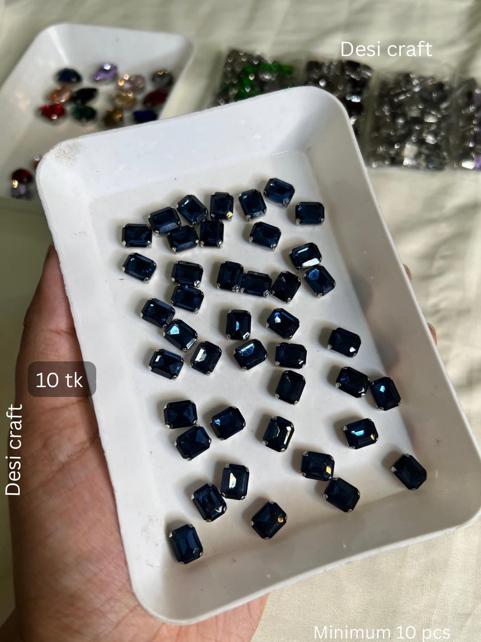 Stone Navy blue 1 PCs