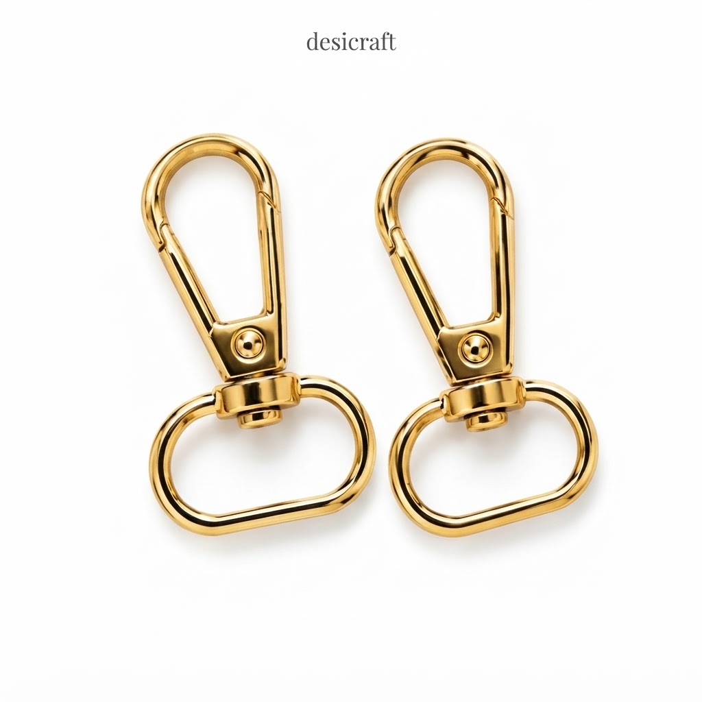 Key chain hook golden