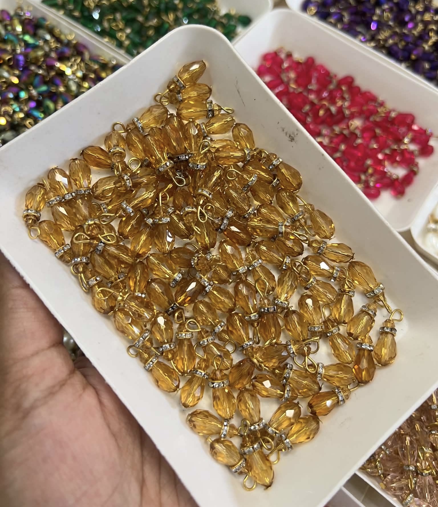 Crystal Tarsel pani Golden 10 pcs