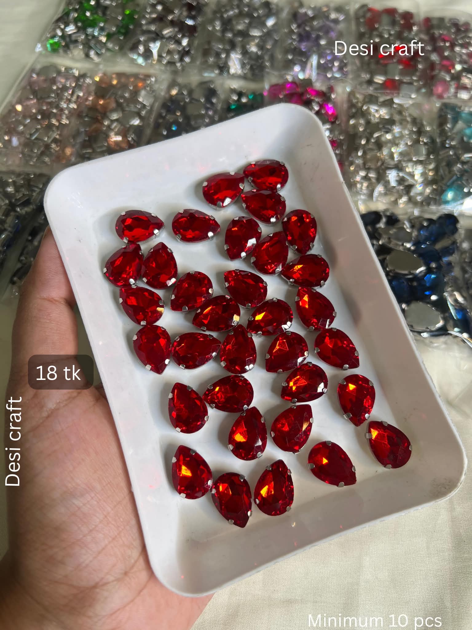 Drop  big red  1 pcs 18 tk