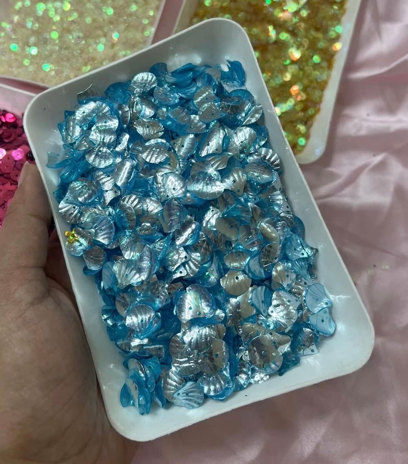 Shell chumki sky blue