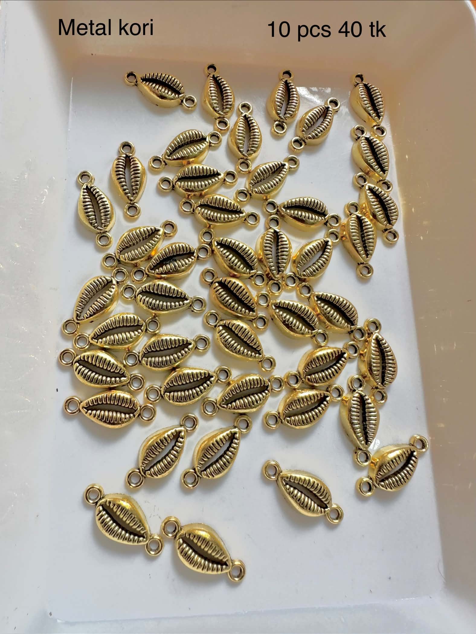 Metal Kori golden 10 PCs